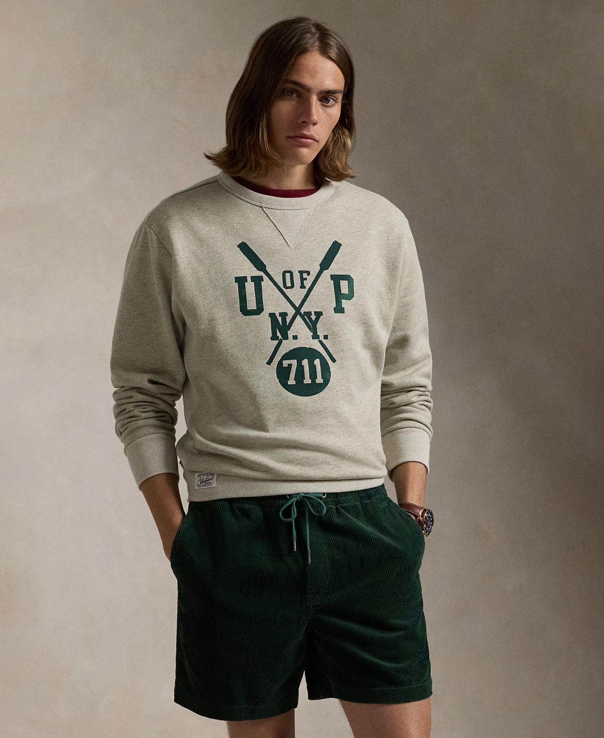 Slub Fleece Graphic Sweatshirt In Vintage Heather Product Image