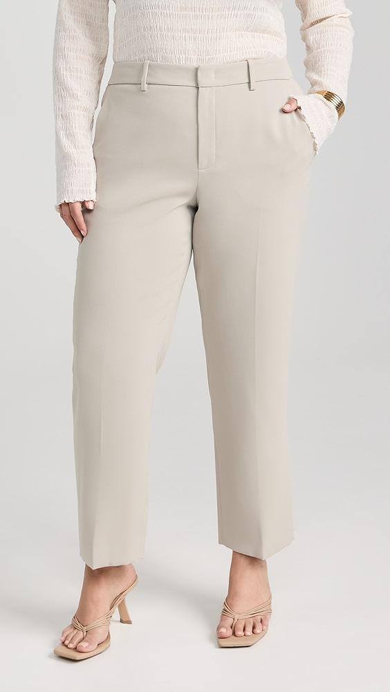 Vince Crepe Tailored Straight Leg Pants | Shopbop Product Image