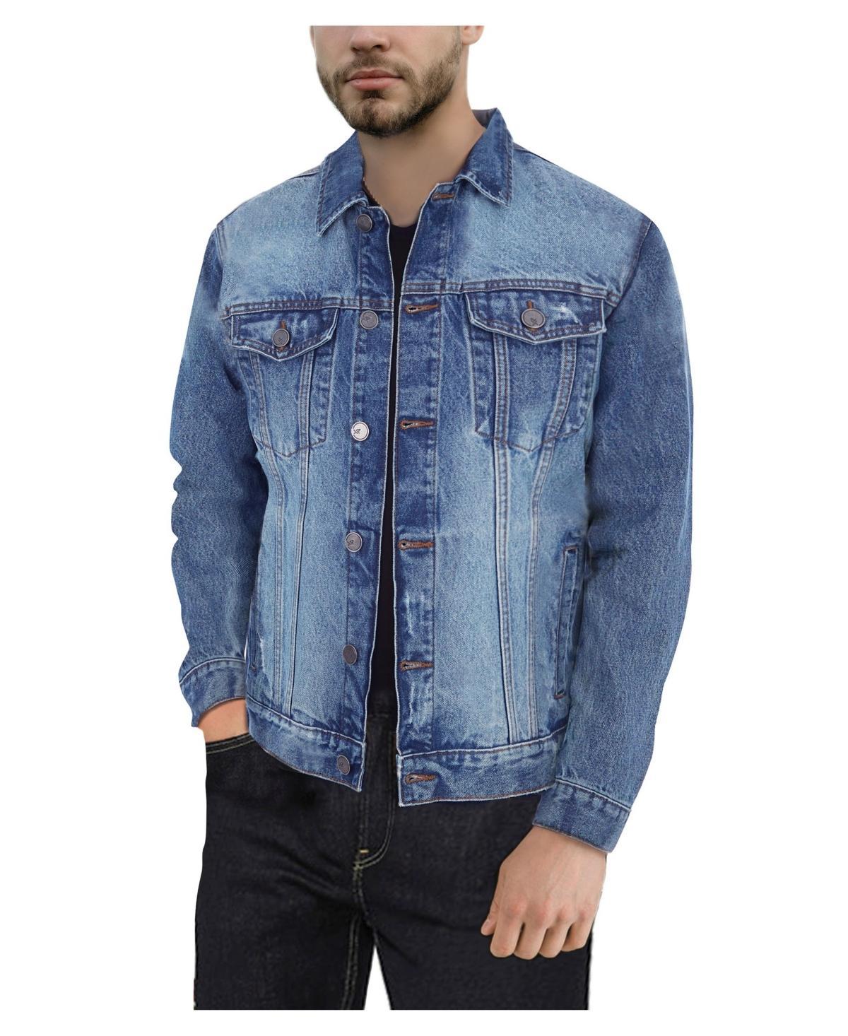 X-Ray Mens Slim Washed Denim Jacket Product Image