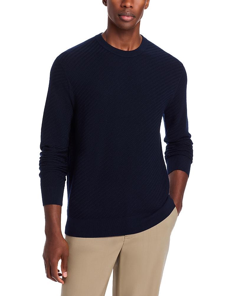 The Mens Store at Bloomingdales Zegna Baruffa Merino Wool Basketweave Crewneck Sweater - Exclusive Product Image