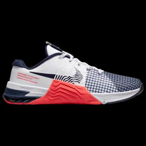 Nike Mens Metcon 8 - Training Shoes White/Navy/Red Product Image