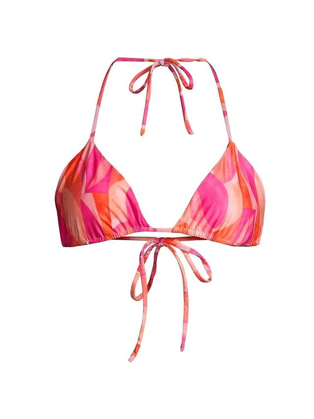 Peixoto Fifi Seashell Print Triangle Bikini Top Product Image