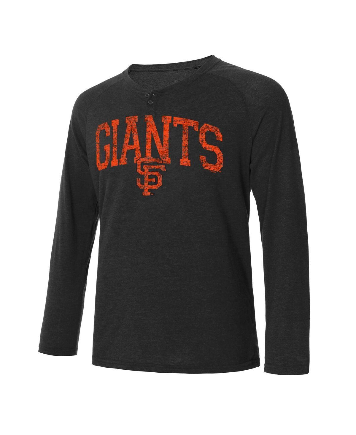 Mens Concepts Sport San Francisco Giants Inertia Raglan Long Sleeve Henley T-Shirt Product Image