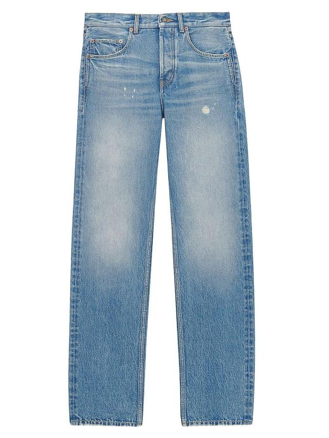 Womens Long Extreme Baggy Jeans In Lake Denim Product Image