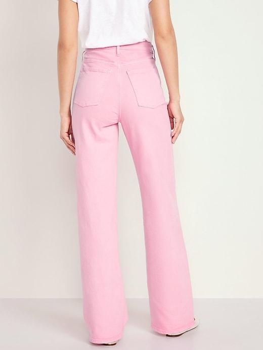 Extra High-Waisted Sky-Hi Wide-Leg Jeans Product Image