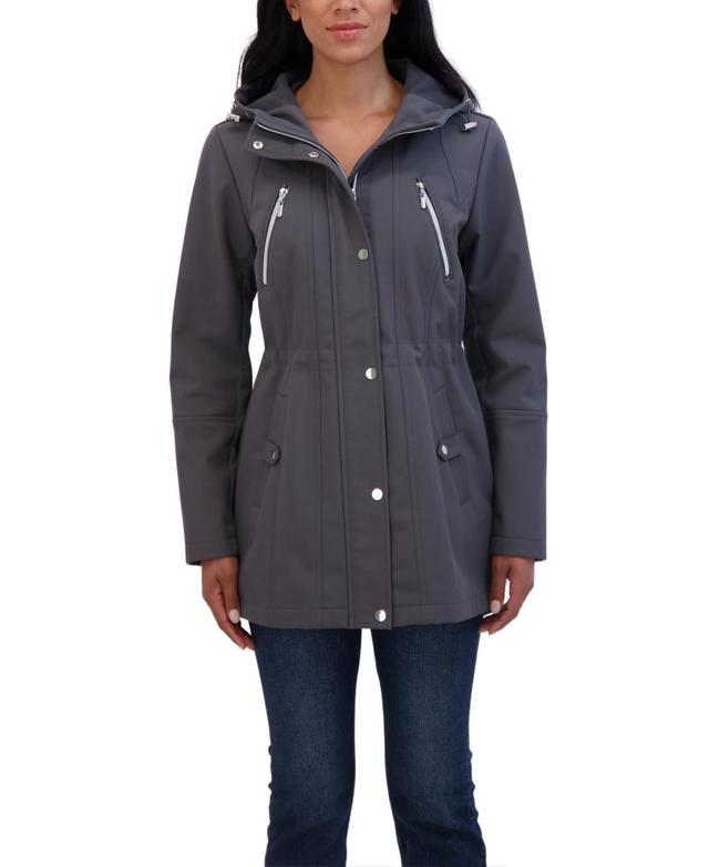 Sebby Collection Womens Soft Shell Jacket with Hood Product Image