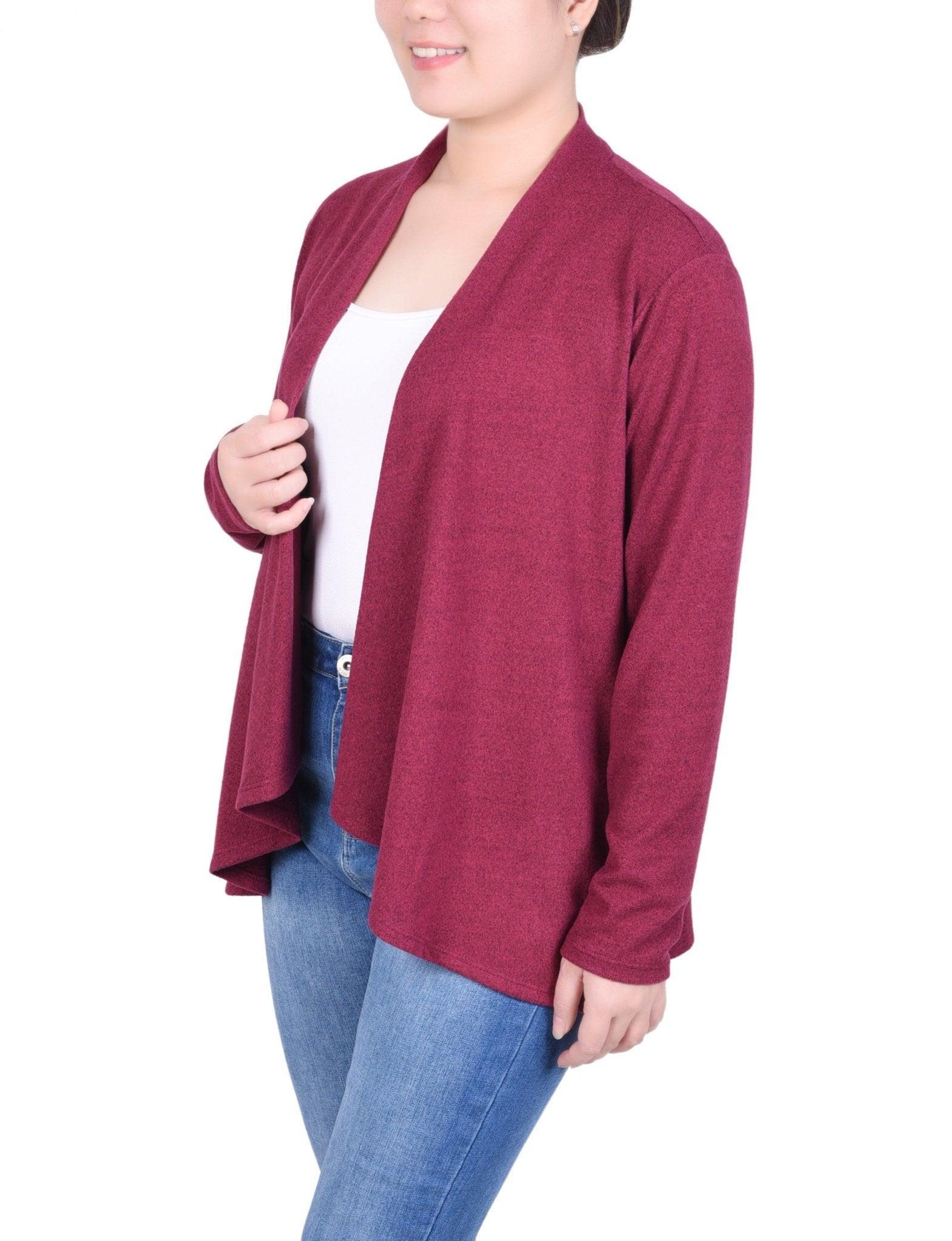 Long Sleeve Swing Cardigan - Petite Product Image