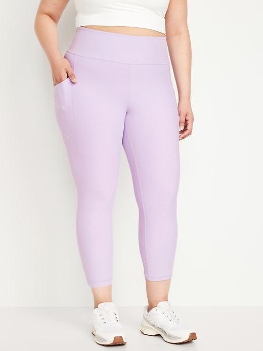 High-Waisted PowerSoft Crop Leggings Product Image