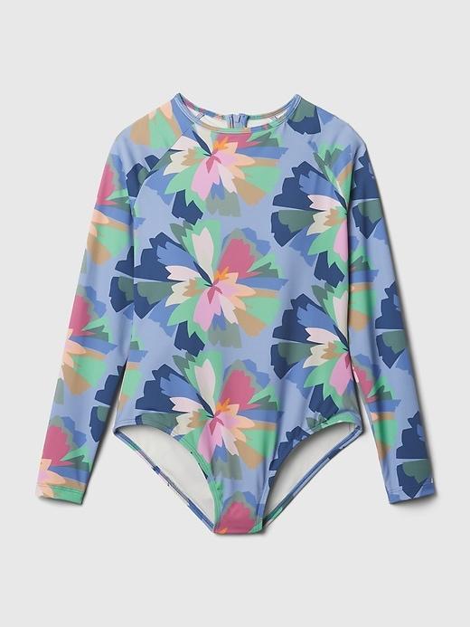 Rash Guard One-Piece Swimsuit Product Image