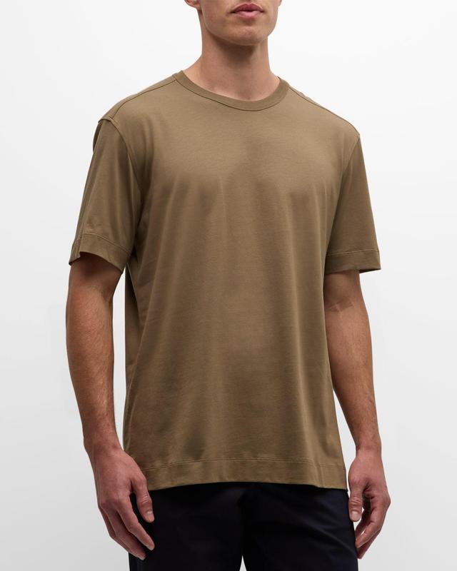 Men's Pure Cotton Crewneck T-Shirt Product Image