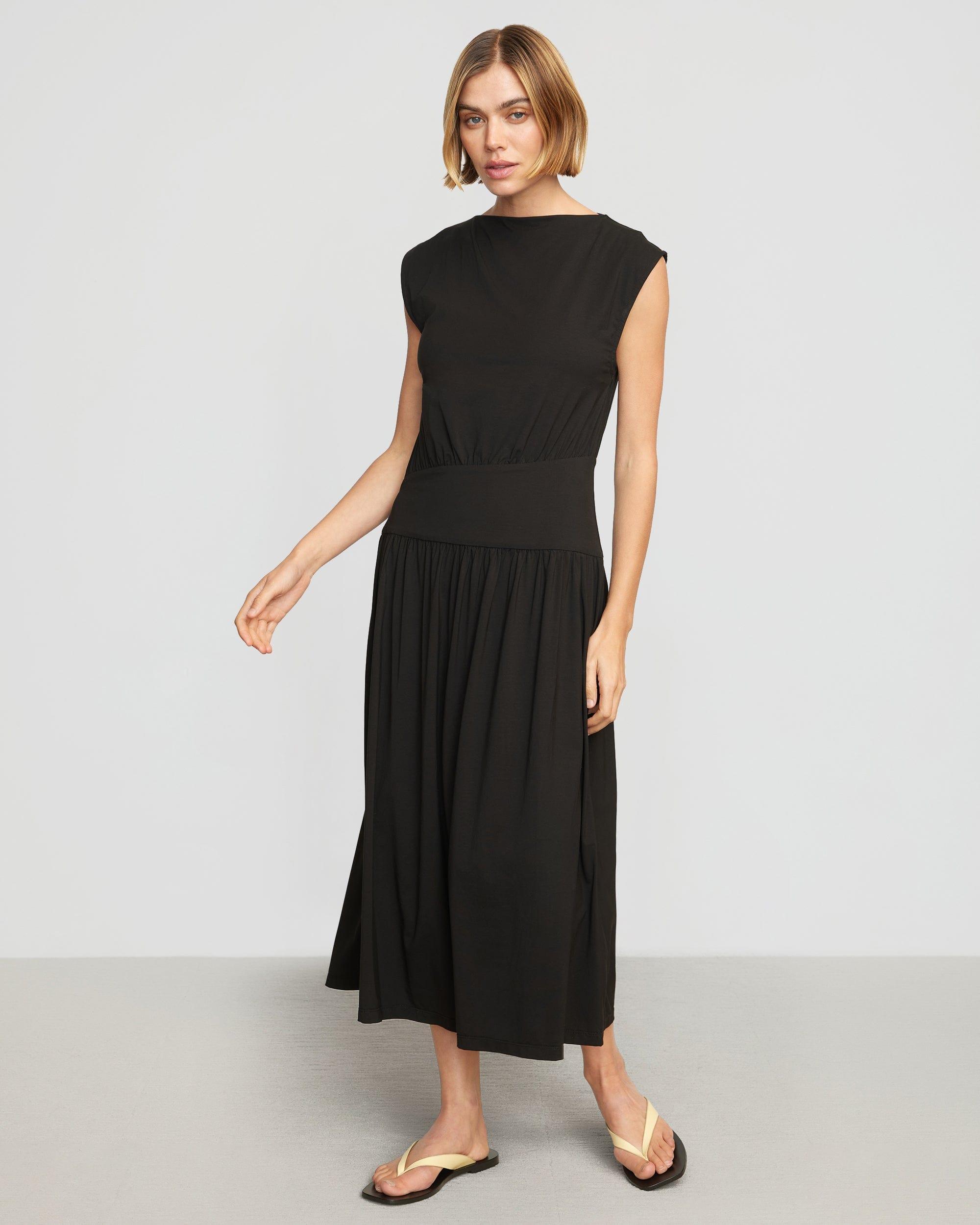 Orla Asymmetric-Waist Jersey Dress Product Image