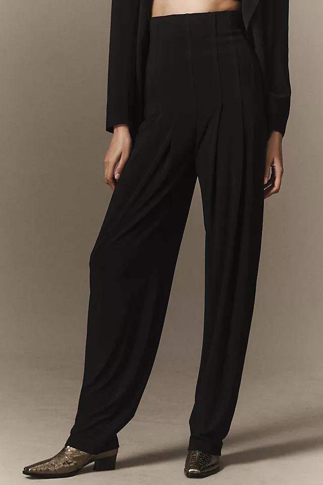 Norma Kamali High-Waisted Tailored Pleat Pants Product Image