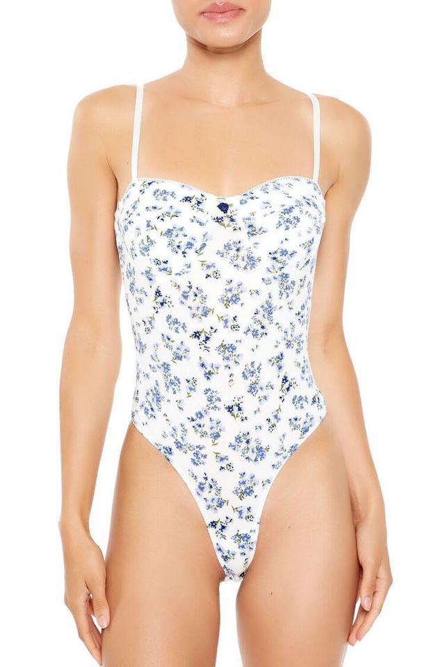 Floral Lingerie Thong Bodysuit | Forever 21 Product Image