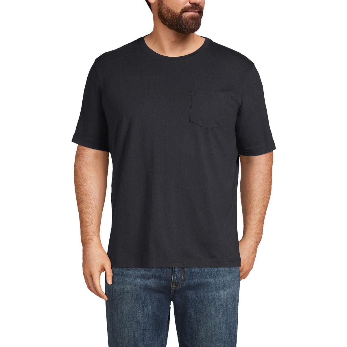 Big & Tall Lands End Super Pocket Tee, Mens Product Image