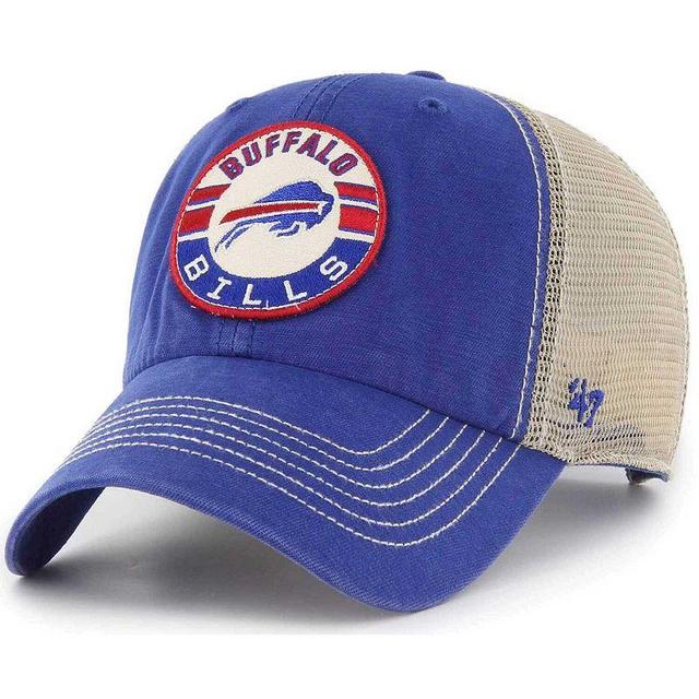 Mens 47 Royal/Natural Buffalo Bills Notch Trucker Clean Up Adjustable Hat Product Image