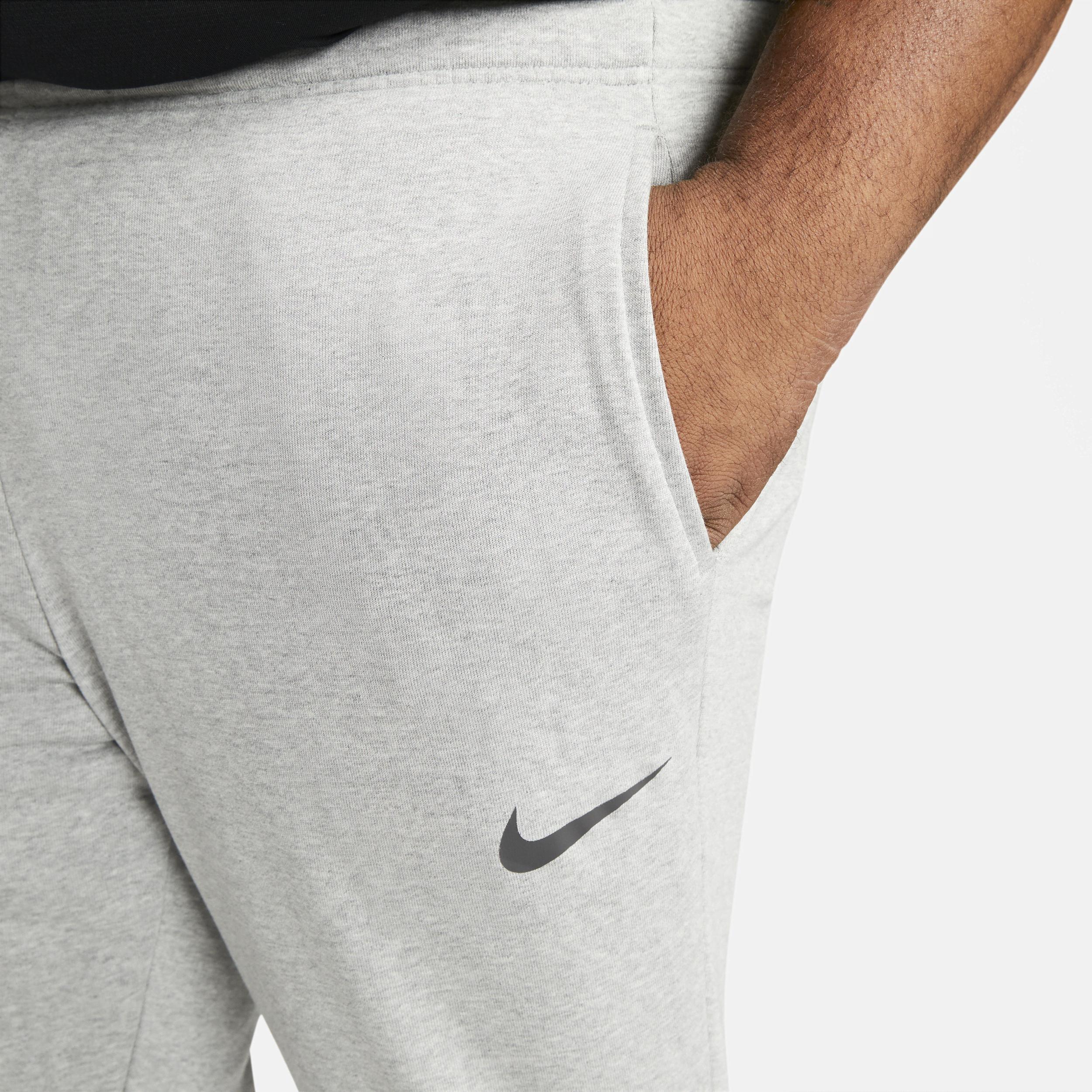 Mens Nike Dri-FIT Fleece Training Pants Grey Product Image