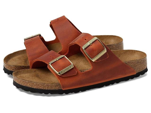 Birkenstock Arizona - Oiled Leather (Burnt ) Women's Shoes Product Image