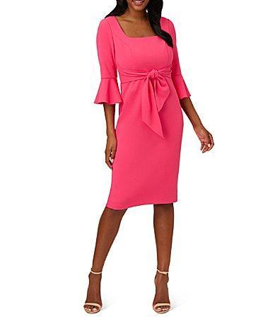 Adrianna Papell Bell Sleeve Tie Front Dress Product Image