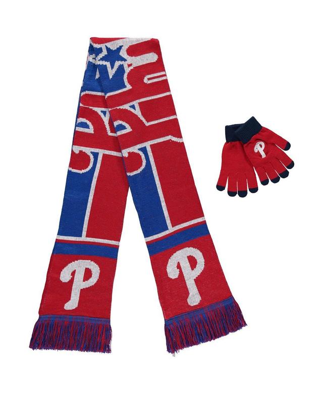 Womens Philadelphia Phillies Gloves and Scarf Set Product Image