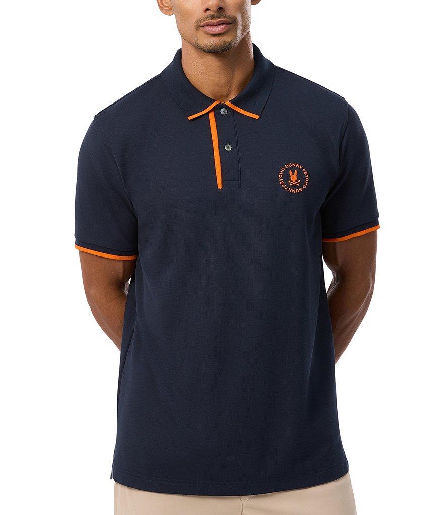 Psycho Bunny London Pique Short Sleeve Polo Shirt Product Image