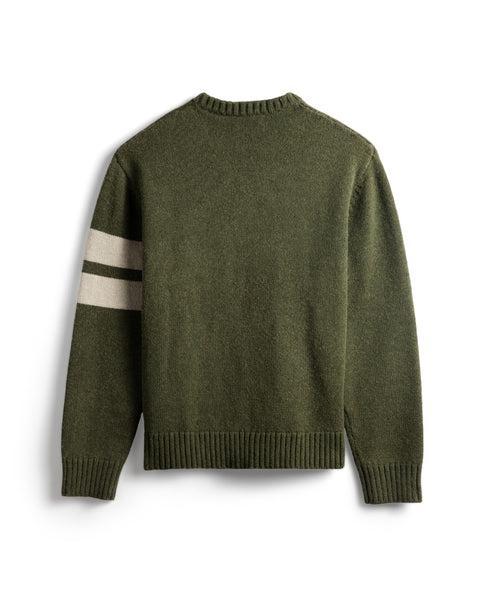 Comp Stripe Sweater - Olive Product Image