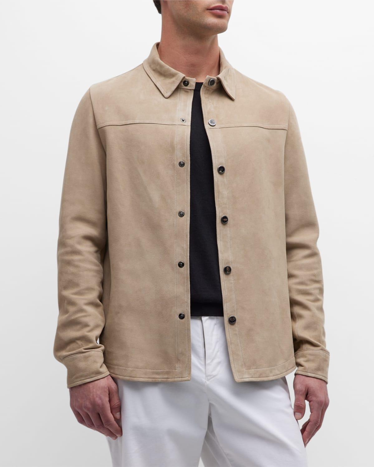 Mens Suede Overshirt Product Image