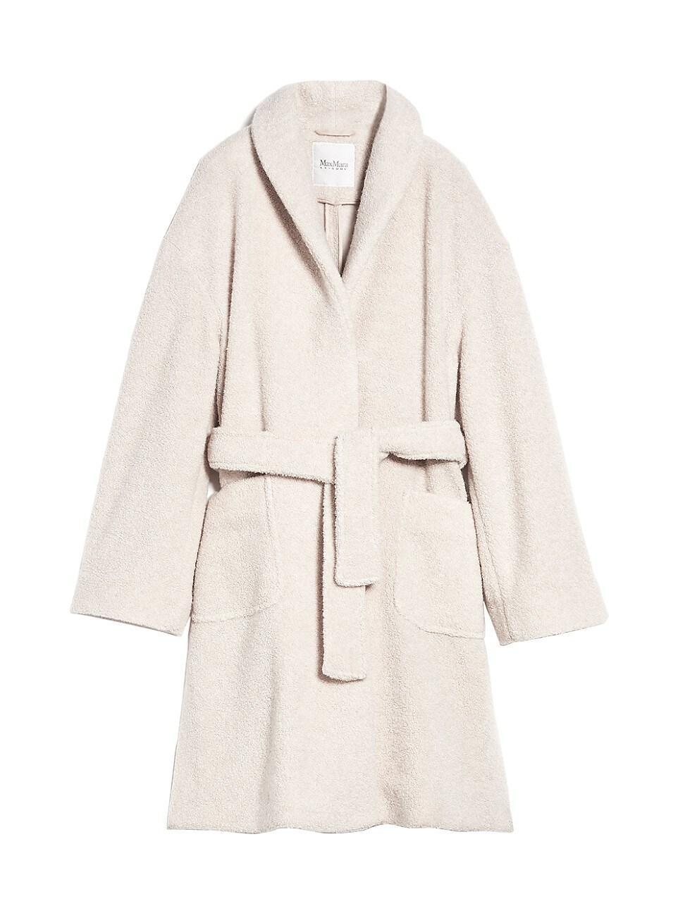 Max Mara Leisure Brava Belted Wool Blend Wrap Coat Product Image