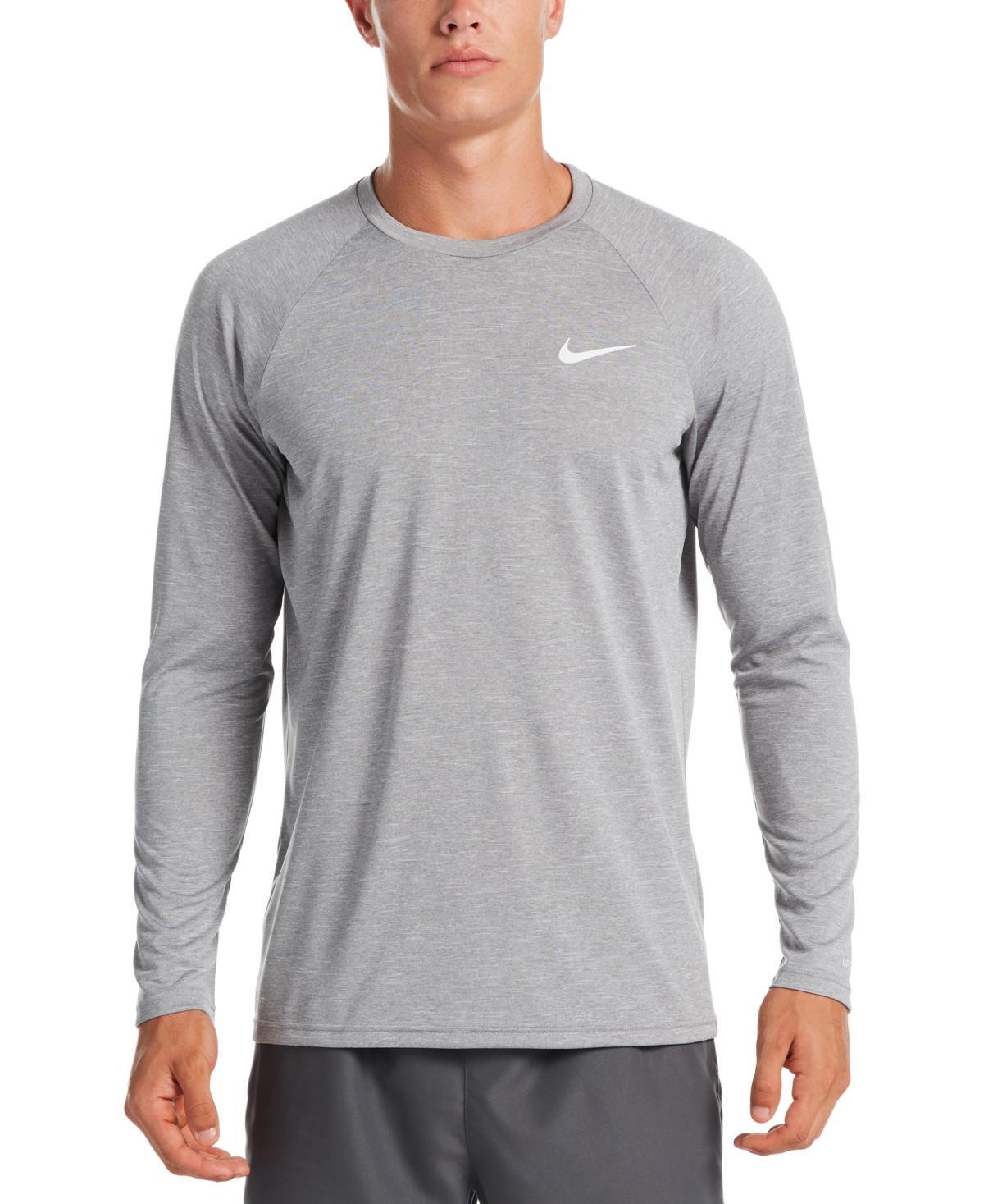 Nike Mens Heather Hydroguard Long Sleeve Swim T-Shirt Product Image