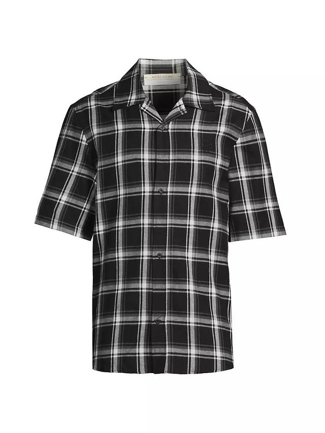 Plaid Cotton Camp Shirt Product Image