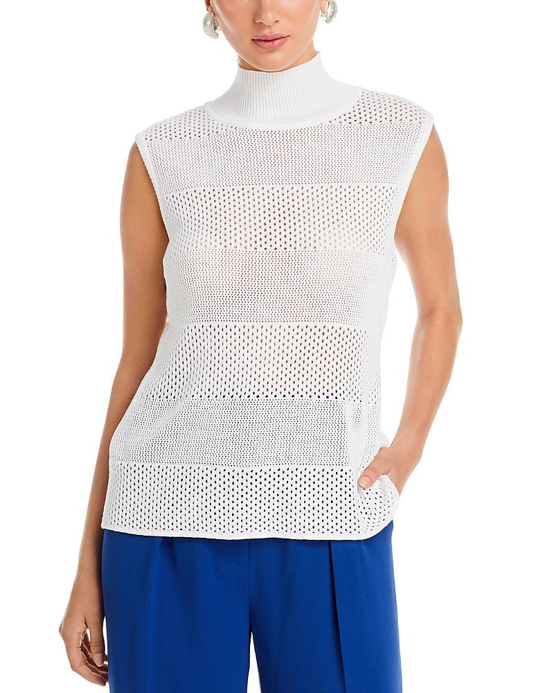 Womens Mock-Turtleneck Tank Top Product Image