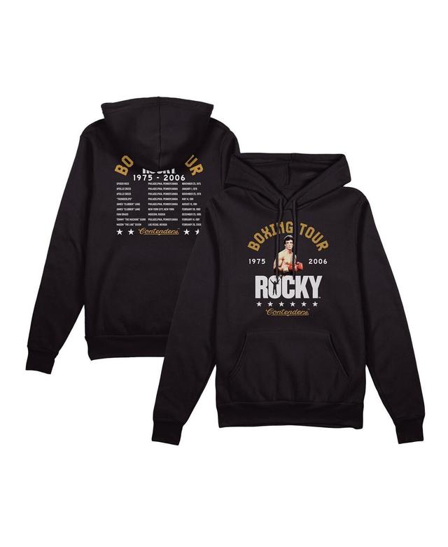 Contenders Clothing Mens Black Rocky Boxing Tour Pullover Hoodie Product Image