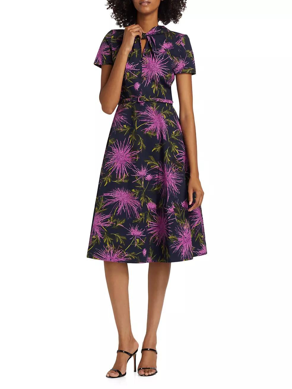 Chrysanthemum A-Line Cockail Dress Product Image