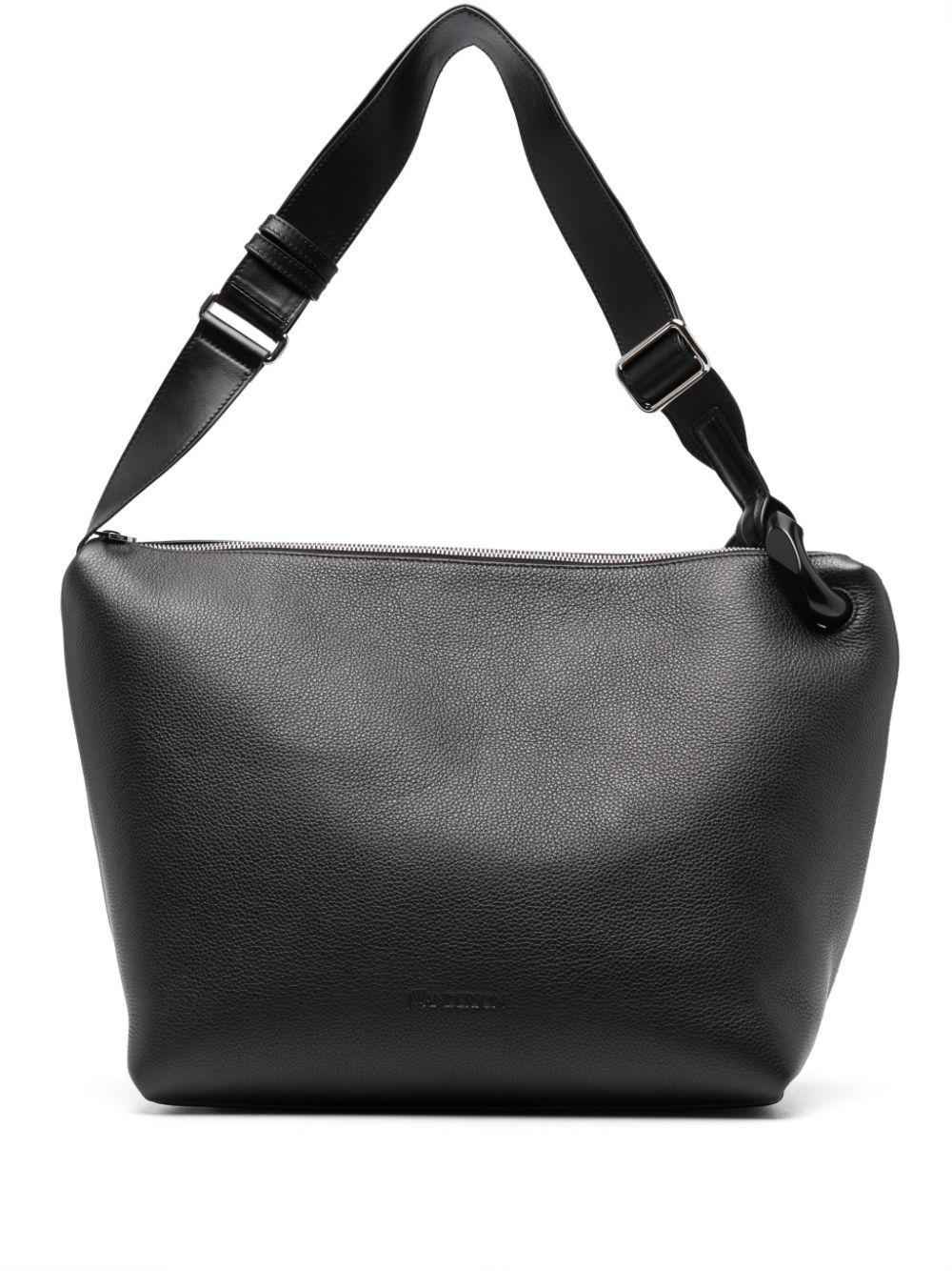 JW ANDERSON Corner Puffy Nylon Shoulder Bag In Black Product Image