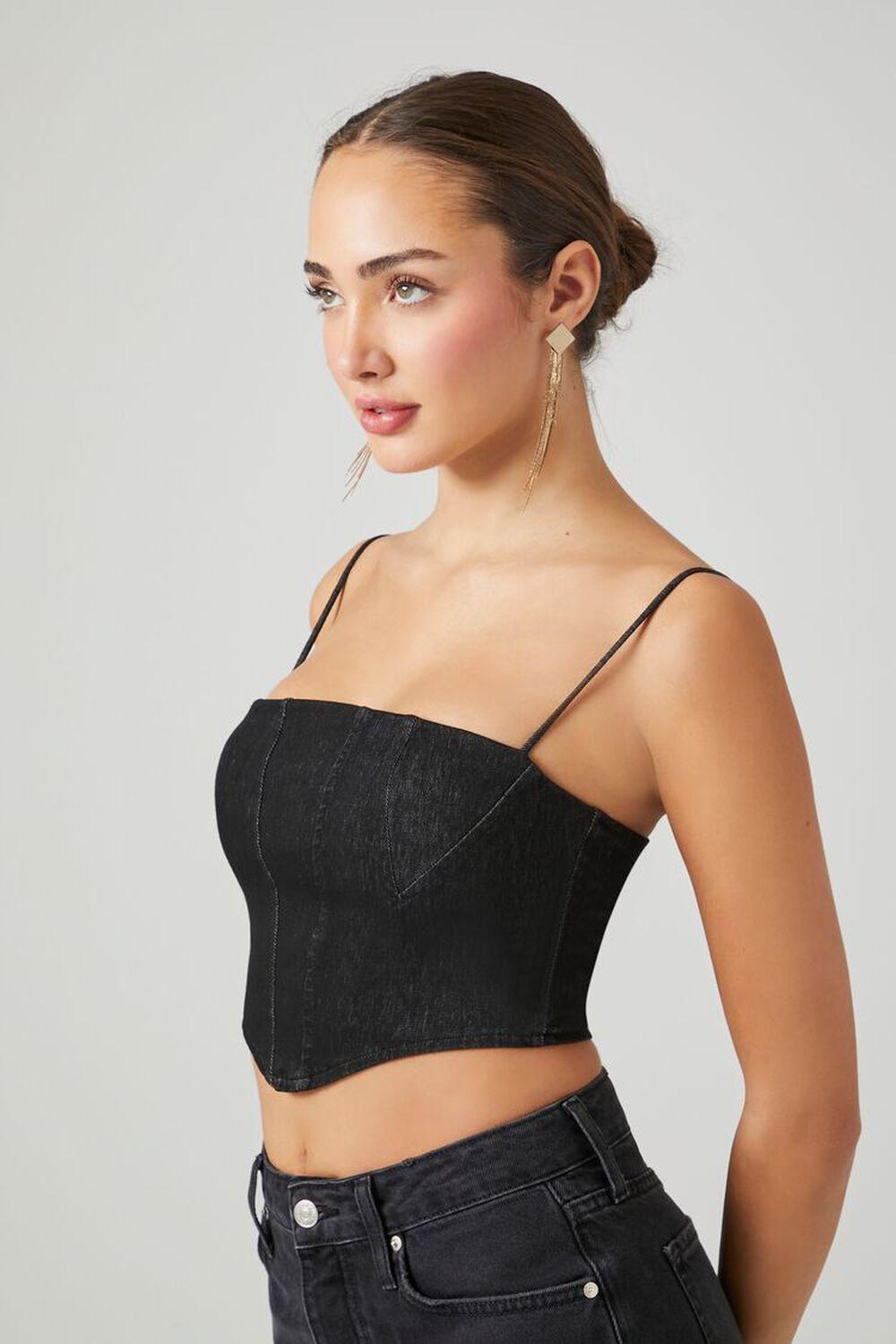 Denim Cropped Cami | Forever 21 Product Image