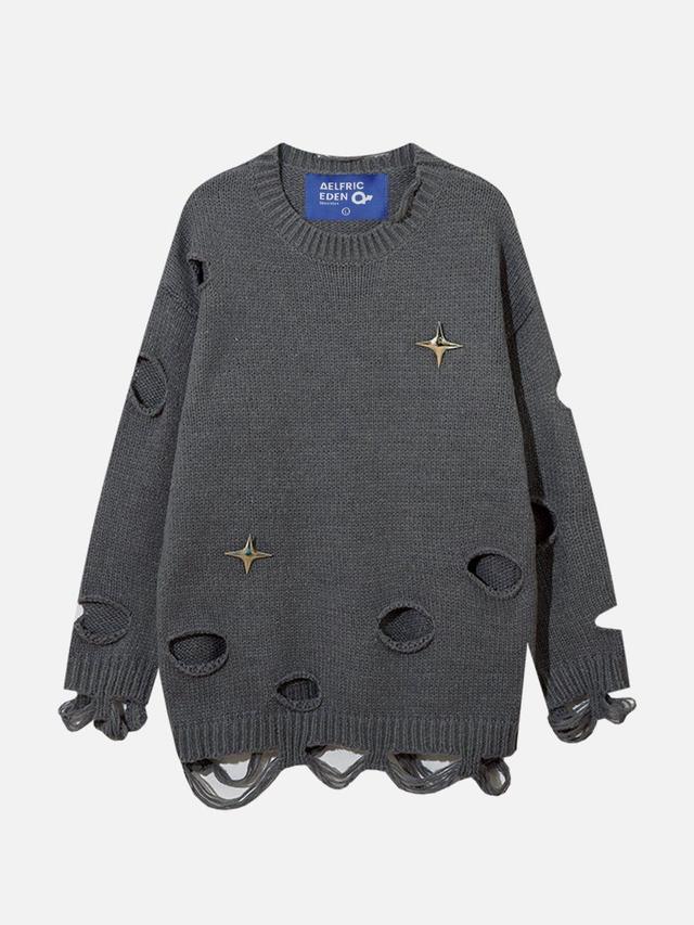 Aelfric Eden Distressed Star Sweater Product Image