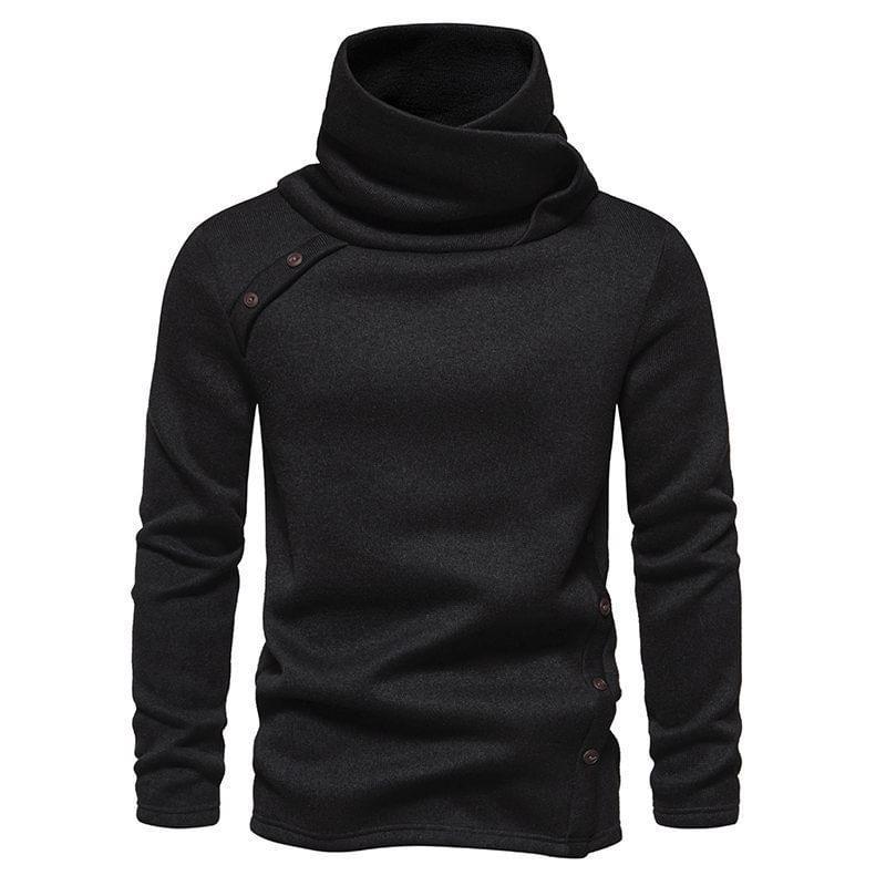 Turtleneck Plain Sweater Product Image