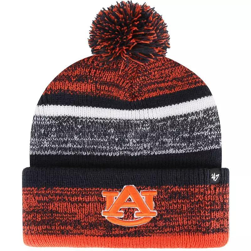 Mens 47 Auburn Tigers Northward Cuffed Knit Hat with Pom, Blue Product Image