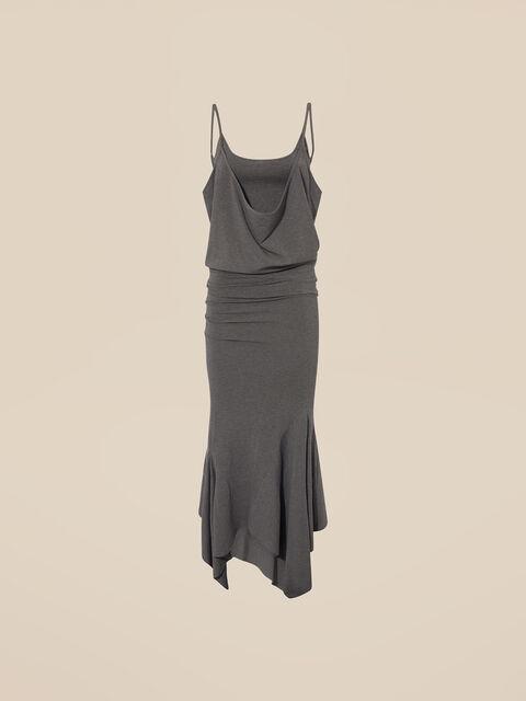 Dark grey midi dress product image