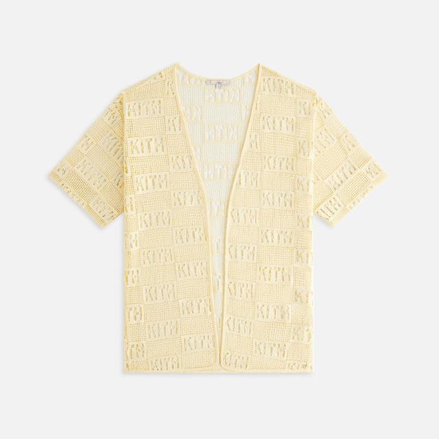 Kith Women Jace Logo Lace Baseball Shirt - Sunrise Female Product Image