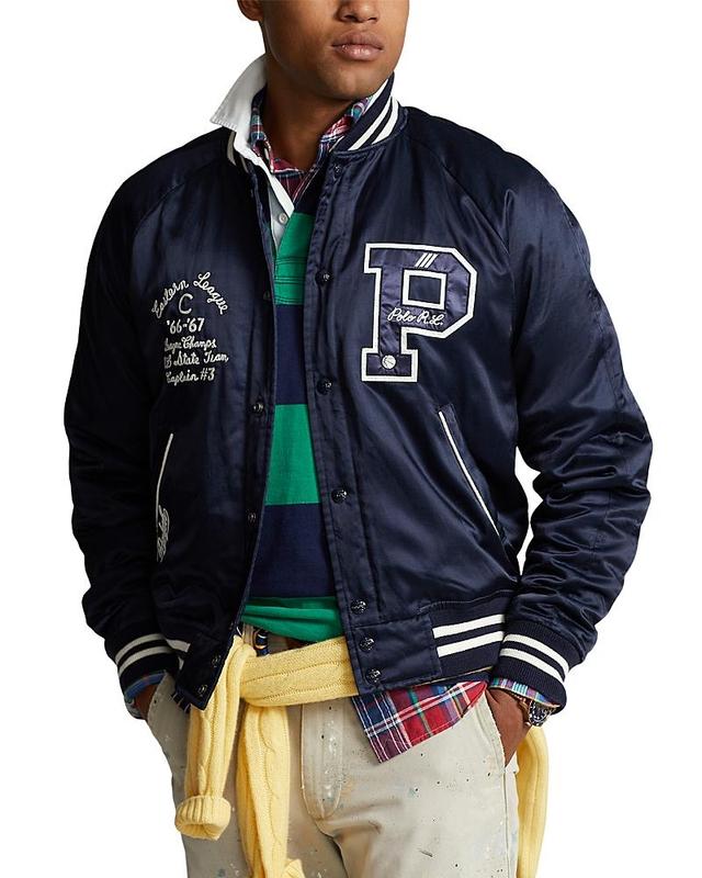 Polo Ralph Lauren Varsity Satin Jacket Product Image