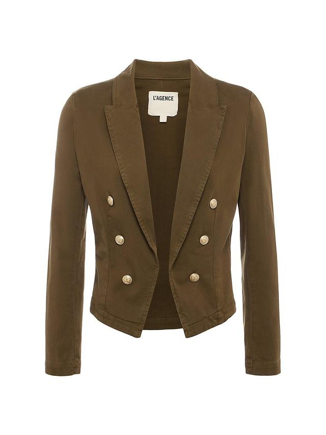 Womens Wayne Twill Crop Blazer Product Image