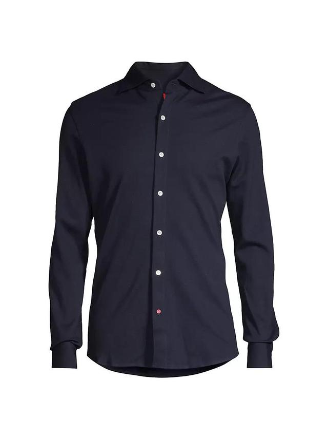 Mens Jersey Button-Front Shirt Product Image