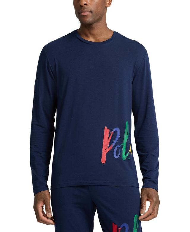 Polo Ralph Lauren Mens Long-Sleeve Crewneck Pajama Shirt Product Image