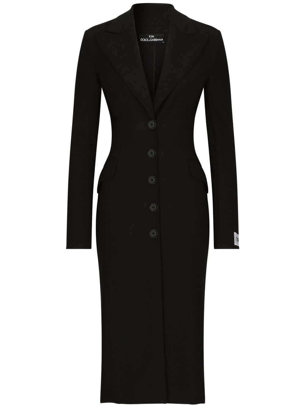 DOLCE & GABBANA Einreihiger Trenchcoat In Black Product Image