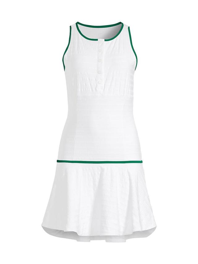 Womens Lace Button-Front Tennis Dress Product Image