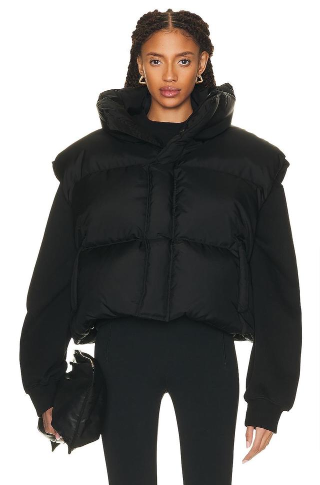 WARDROBE.NYC Puffer Vest Black. (also in M). Product Image