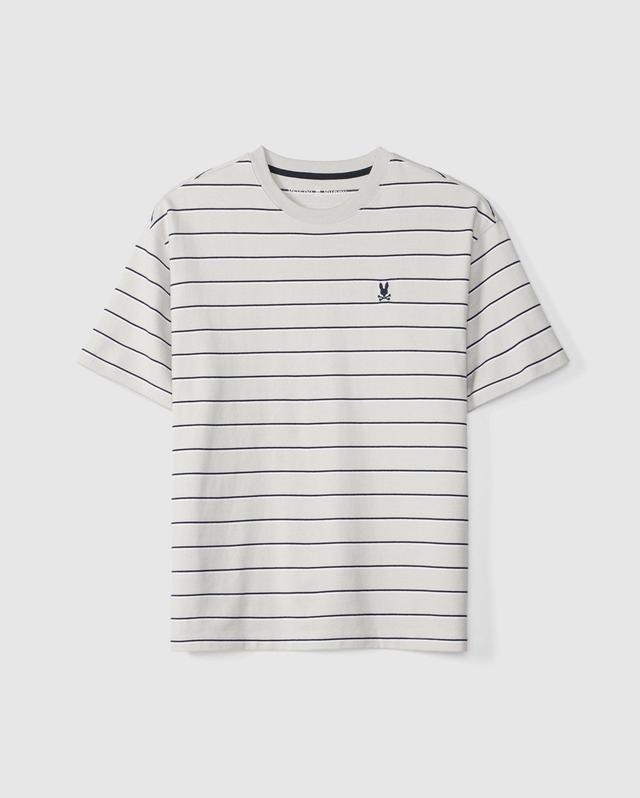 MENS ALTON STRIPE HEAVY WEIGHT TEE - B6U409C200 Male Product Image