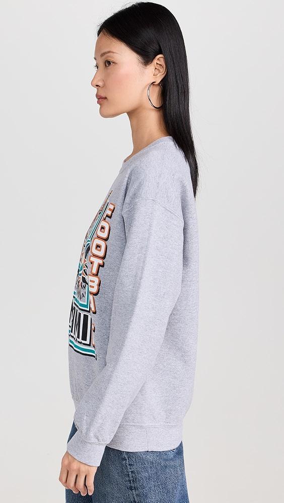 Junk Food Dolphins Backfield Crew Sweatshirt | Shopbop Product Image