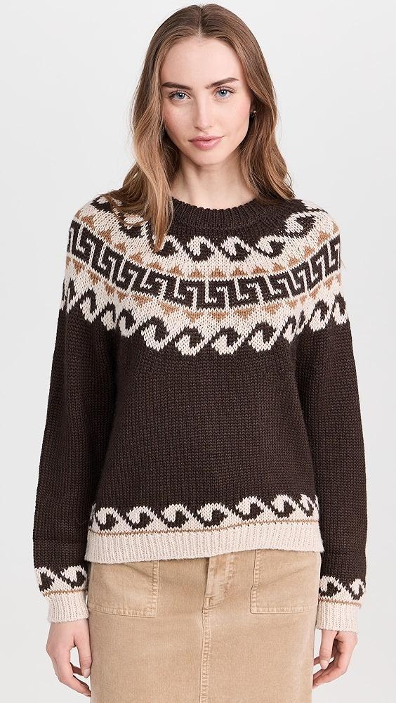 THE GREAT. The Greek Key Pullover | Shopbop Product Image