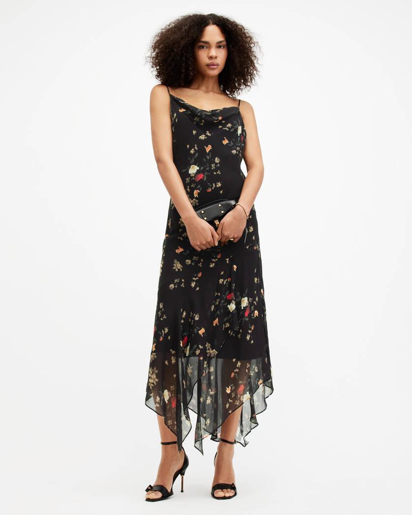 Charlotte Kora Floral Print Midi Slip Dress Product Image